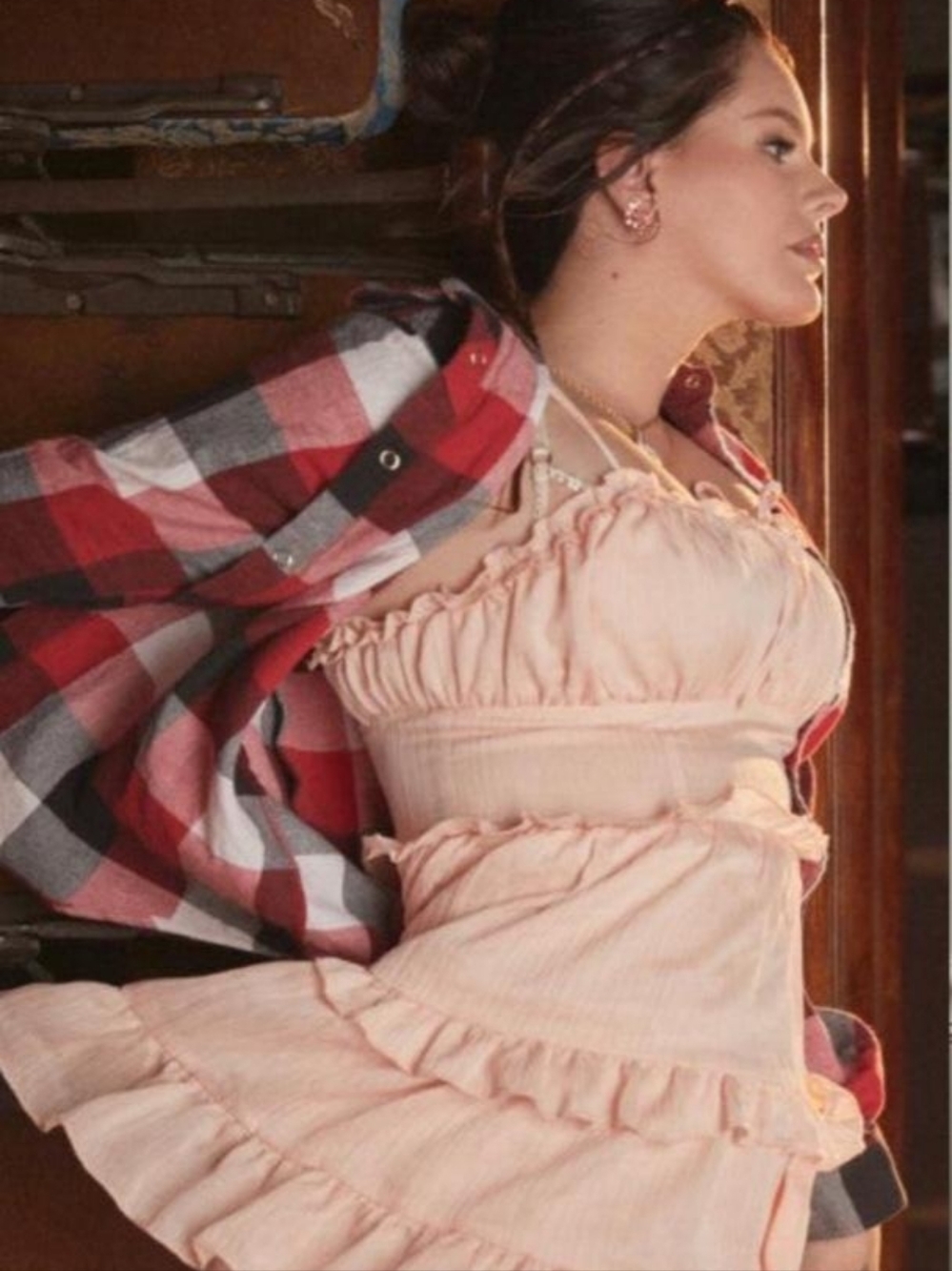 Lana Del Rey Ruffled Baby Doll Dress L